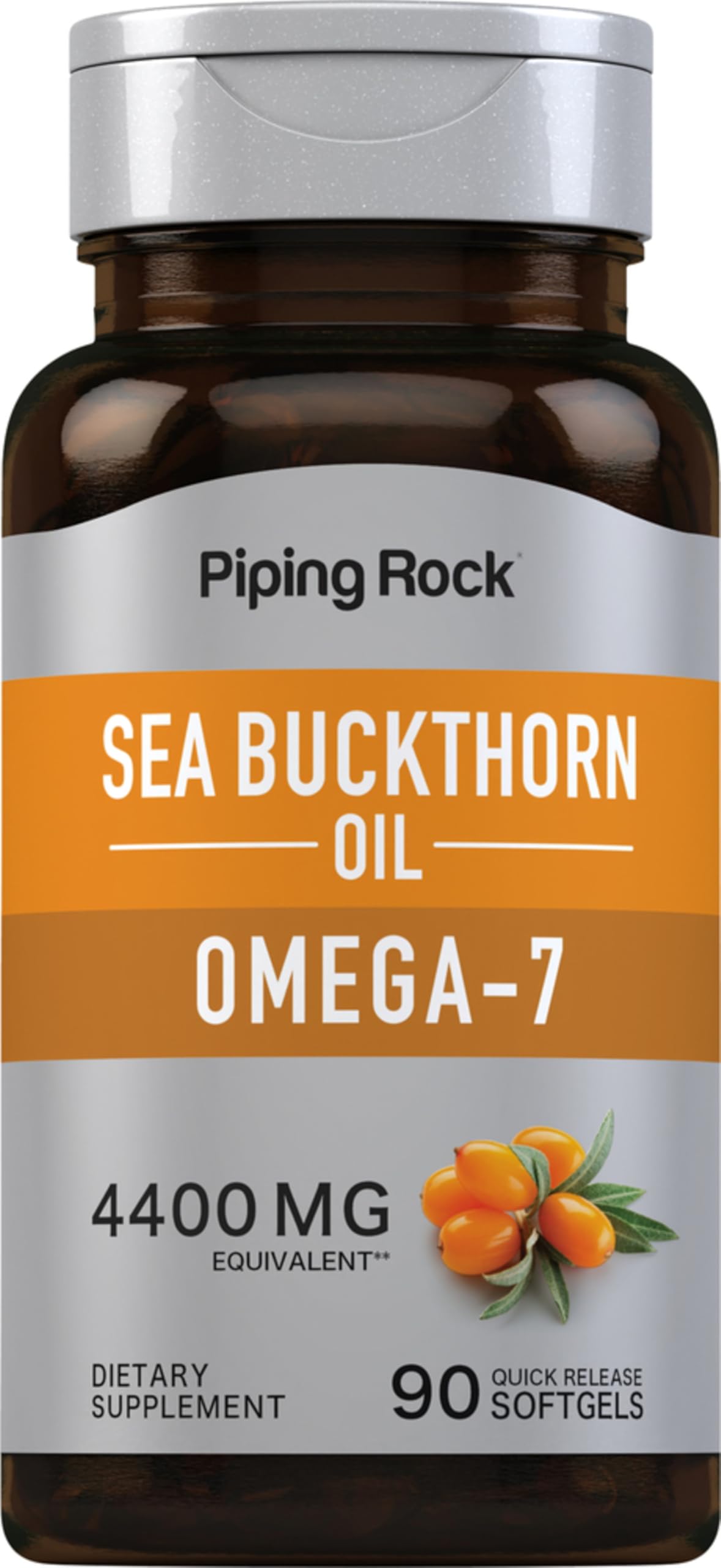 Piping Rock Sea Buckthorn Oil Capsules | 90 Softgels