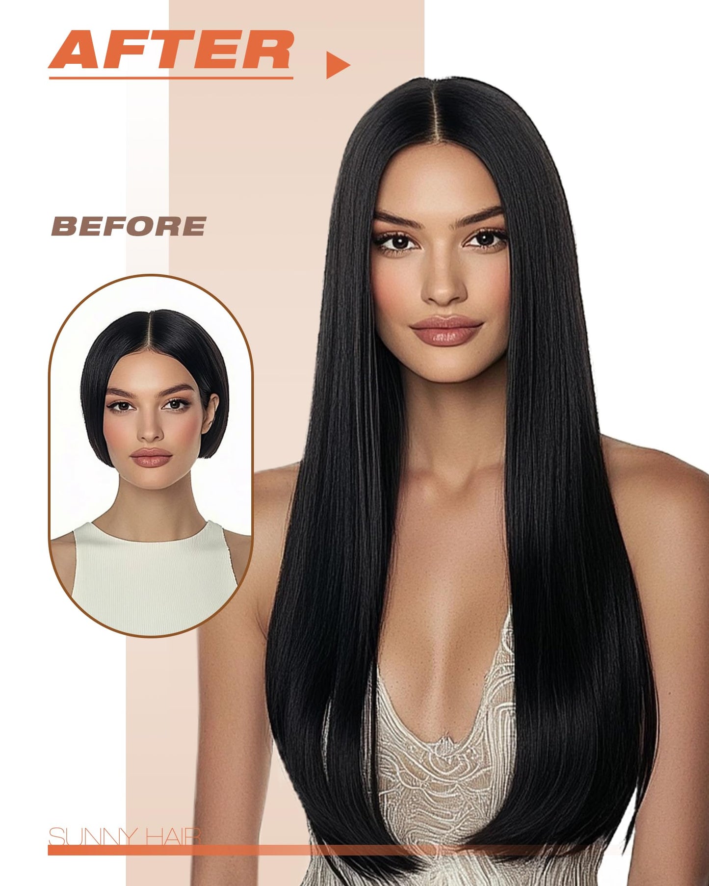 Sunny Hair Black Tape in Human Hair Extensions Black Tape in Extensions Natural Black Fashion Human Hair Tape ins Extensions Short Black Hair Extensions for Women Invisible Tape ins 20pcs 12in