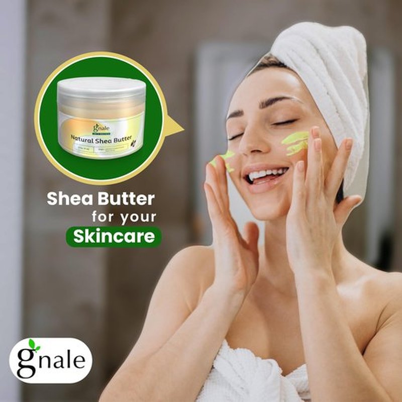gnale Shea Butter Jar 250g(8oz) African Shea Butter Raw Organic. Body Butter Skin Moisturizer for Face Skin and Hair, Pure Raw Shea Butter for DIY Lotion, Oil, Cream, Soap (8)