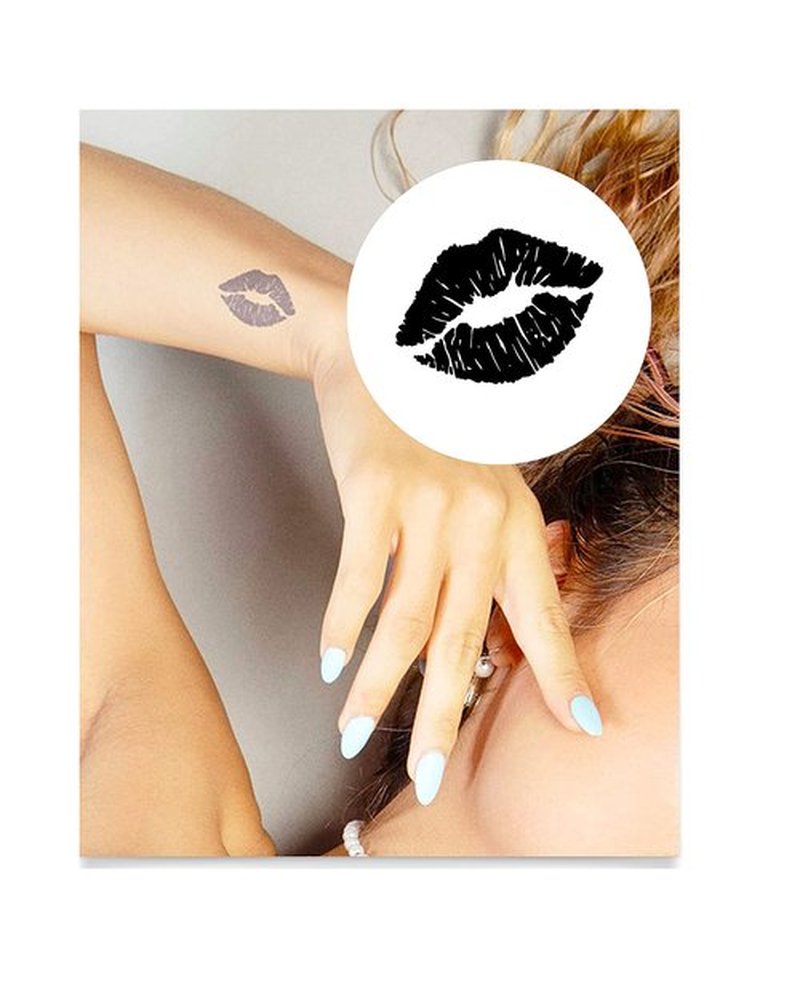 Inkbox Temporary Tattoos, Semi-Permanent Tattoo, One Premium Easy Long Lasting, Water-Resistant Temp Tattoo with For Now Ink - Lasts 1-2 Weeks, Amor, 2 x 2 in