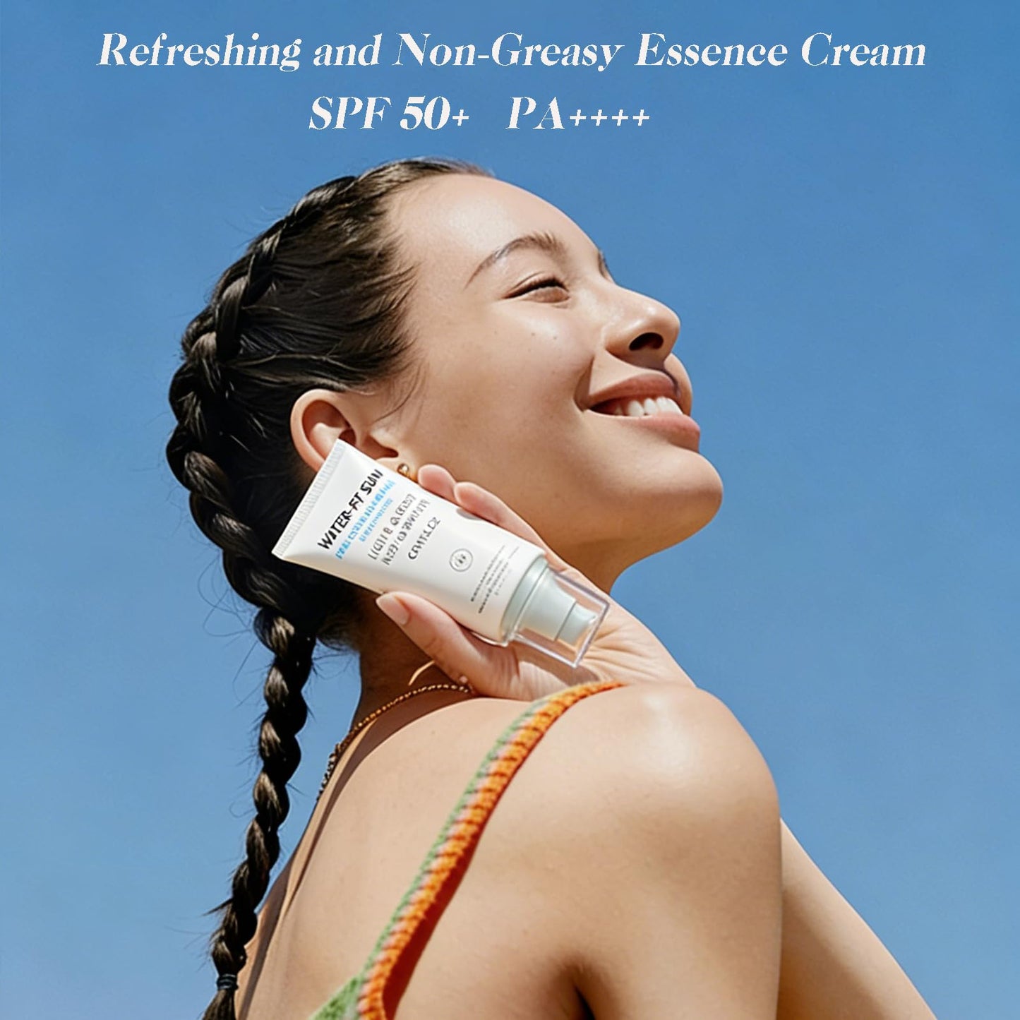 Centella Sunscreen SPF 50, Long-Lasting Protection, Nourishing Skin Protection and UV Defens,Centella Madagascar Sunscreen,Moisturizing Non-Sticky Centella Water-Fit Sun Serum for All Skin