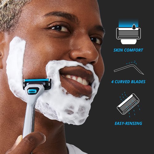 Dorco Pace 4 Pro - Four Blade Razor Shaving System - 52 Cartridge Refills (No Handle)