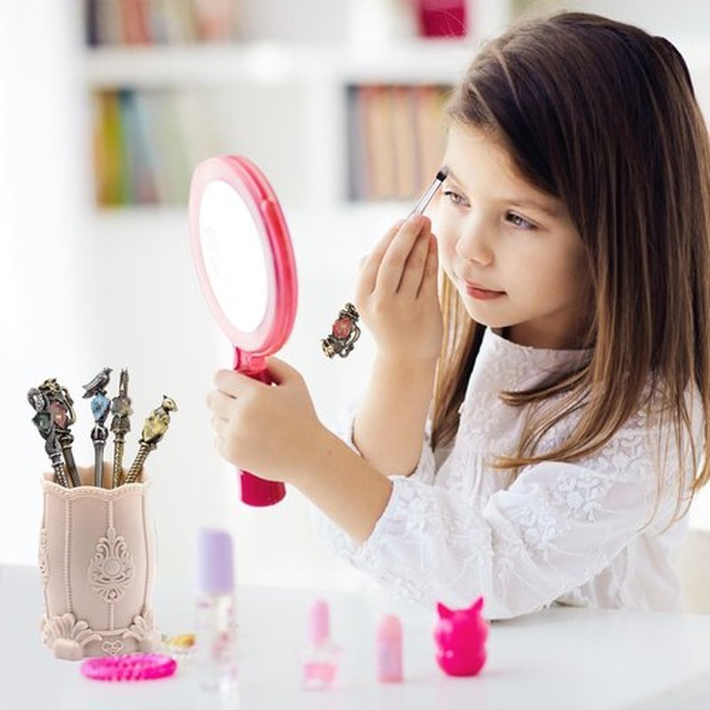 【2 Color Options】Metal Makeup Brushes Set for Women Girls, Wand Makeup Brushes Set,Brushes Holder Pot Not Included
