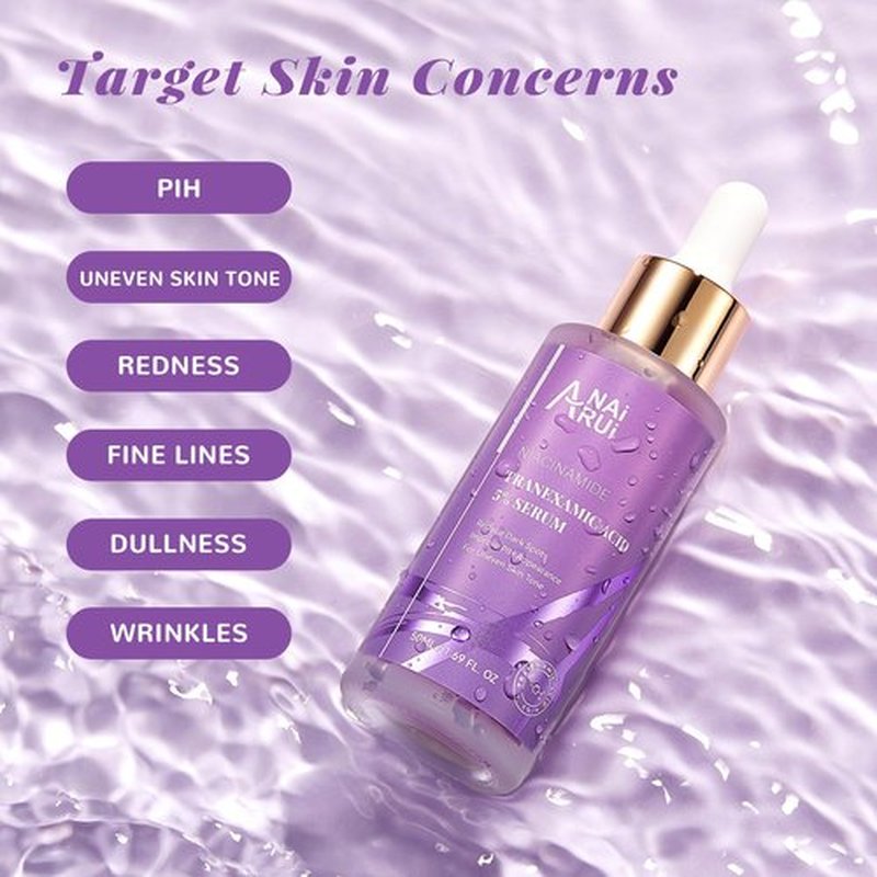 ANAI RUI 5% Tranexamic Acid Serum With Niacinamide,Kojic Acid, Arbutin,for Uneven Skin Tone 1.69 FL.Oz/50 ML