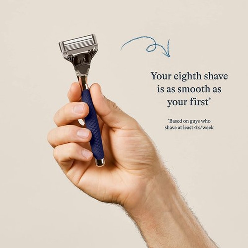 Harry's Razors for Men, 1 Handle (Chrome Edition) and 4 Razor Blade Refills with German Engineered 5-Blade Technology, 2 oz. Foaming Shave Gel, Travel Blade Cover- Holiday Gift for Men