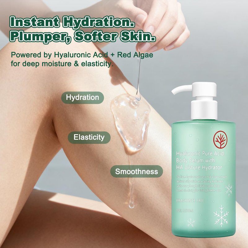 Hyaluronic Acid Body Serum - Lightweight, Fast-Absorbing Hydration for Silky Smooth Skin | Non-Greasy Formula