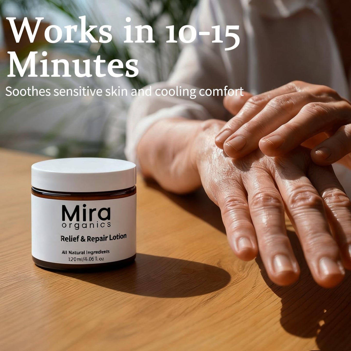 Mira organics Relief Repair Lotion, Cream With 100% Natural Ingredients | Intense Moisture | Non-greasy | Absorbs Fast | for Various Body Parts (2 PCS)