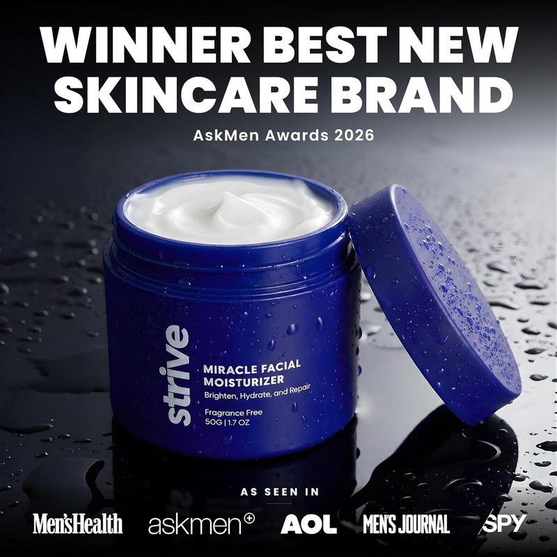 Men's Face Moisturizer - Dark Circle Brightening Anti-Aging Lotion with 5% Niacinamide & Hyaluronic Acid | 1.7 fl oz