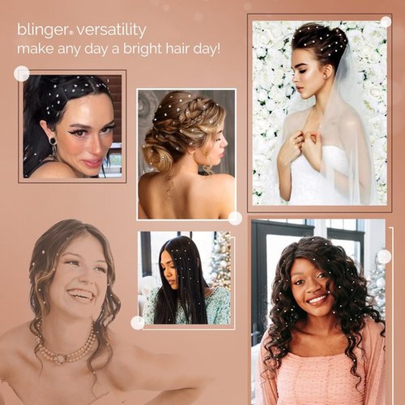 blinger Crystal Refill Pack | 5 Discs - 75 Precision-Cut Glass Crystals | Styling Tool not included | Cobalt 5 mm