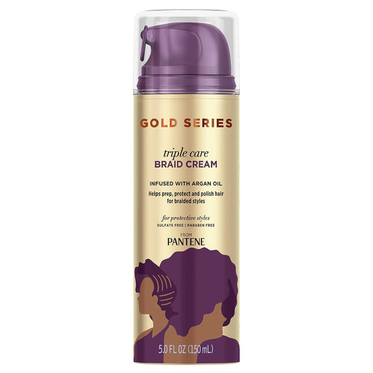 Pantene Gold Series from Sulfate Free Deep Hydrating with Argan Oil for Curly Coily Hair, Co-Wash, 15.2 Fl Oz (Packaging May Vary)