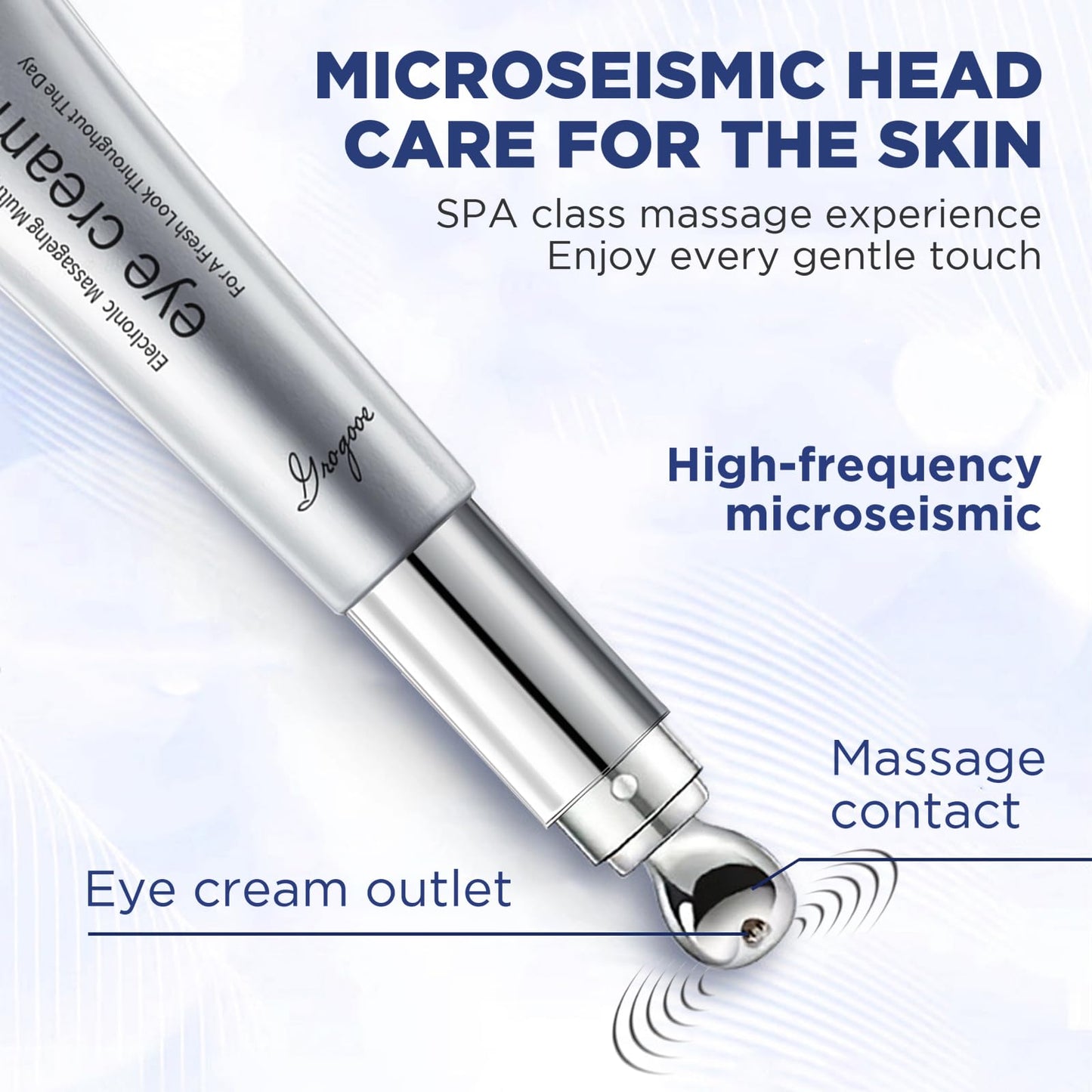 Multi-Peptide & Retinol Eye Cream,Electric Massage Eye Cream With Caffeine,Niacinamide,Vitamin C & for Dark Circles, Puffiness Puffy Bags & Wrinkles ，Anti-Aging Eye Cream for Fine Lines, 0.7 fl.oz