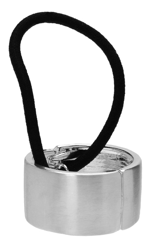 Brushed Gold L. Erickson Metal Cuff Ponytail Holder - Stylish Hair Accessory