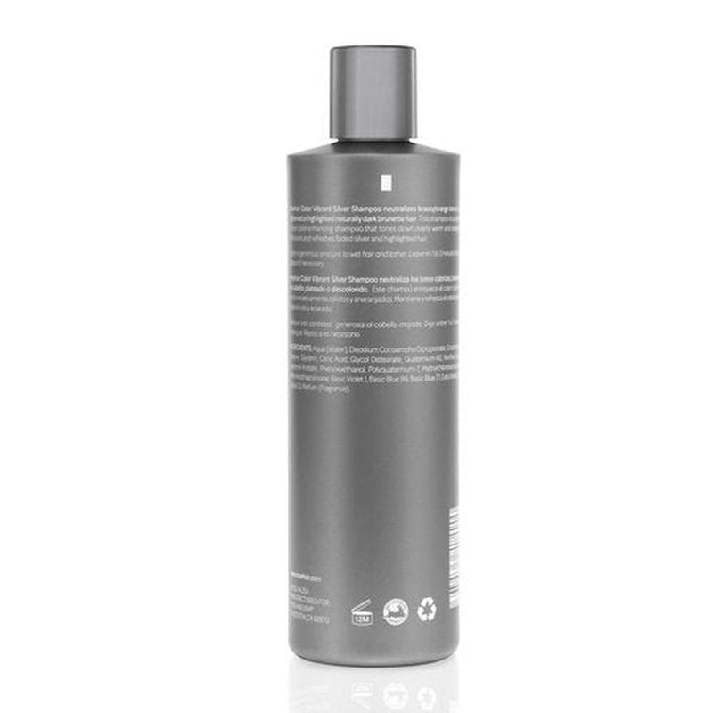 MOEHAIR Color Vibrant Silver Shampoo | Color Enhancing Silver Purple Shampoo | Removes Orange Tones | Neutralizes Brassiness | Paraben & Sulfate Free Shampoo (12 Fl. Oz)