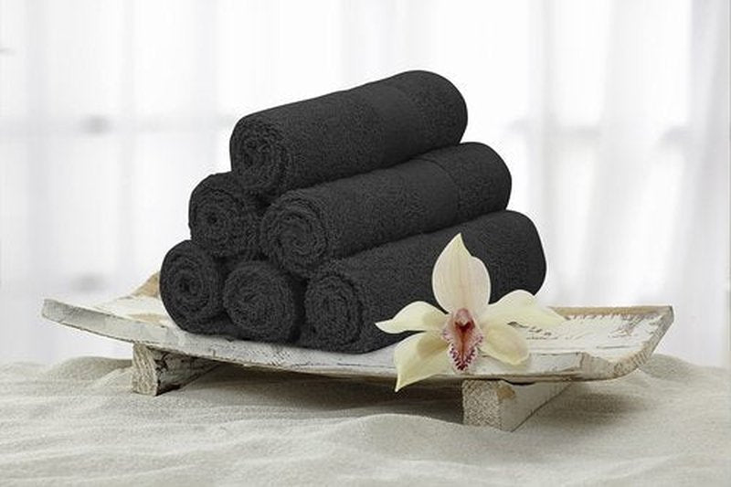 Premium Wash Cloths Pack of 12 (13" x 13" Inches)- 100% Combed Ring Spun Cotton WashCloth - Luxury Washcloths – Ultra Soft Face Towels - Highly Absorbent Wash Cloth for Face (Grey)