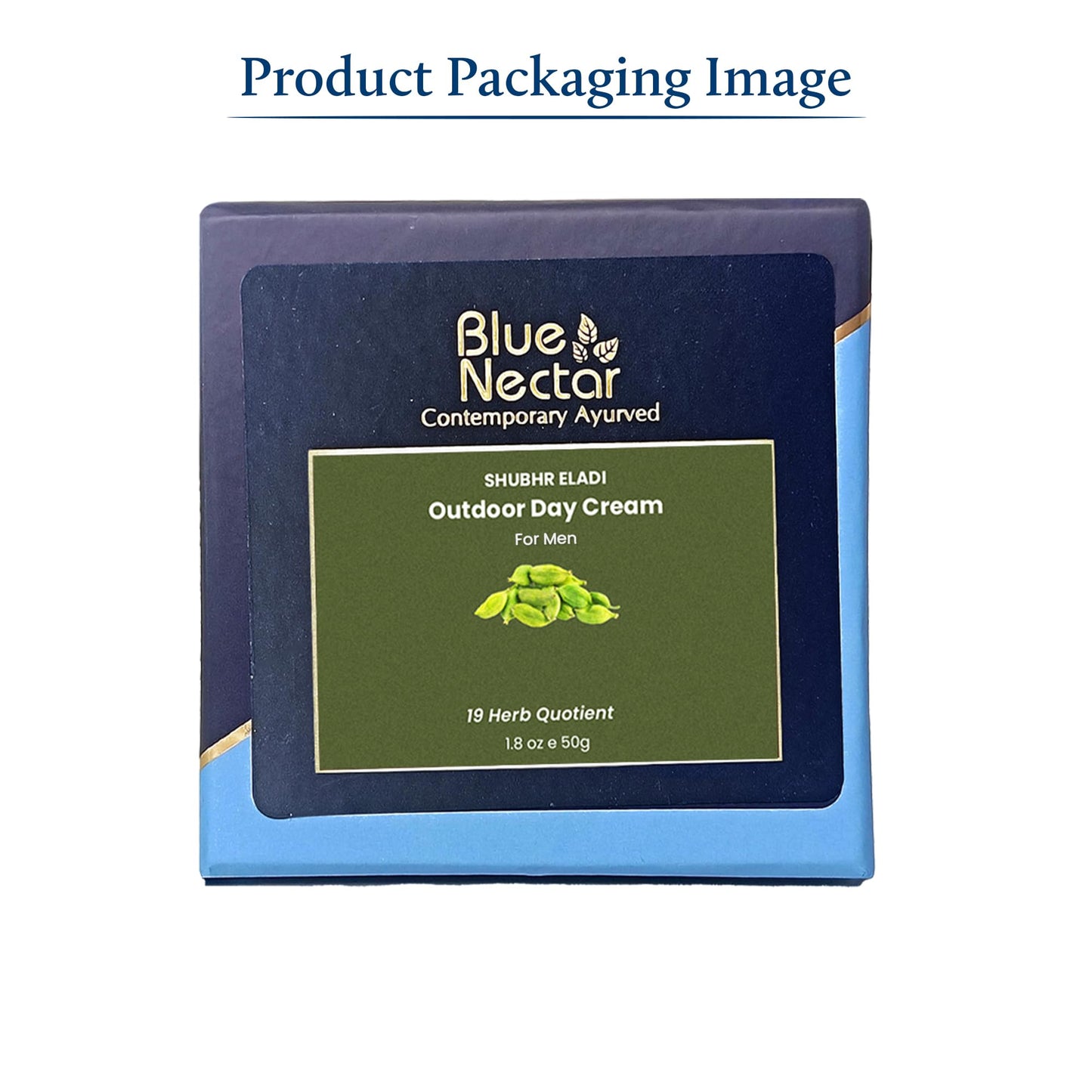 Blue Nectar Eladi Outdoor Day Face Cream for Men | Daily Moisturizer for Pollution Defense & Outdoor-Exposed Skin | Nourishing Men’s Face Cream for Oily & Dry Skin (19 Herbs, 1.7 Oz)