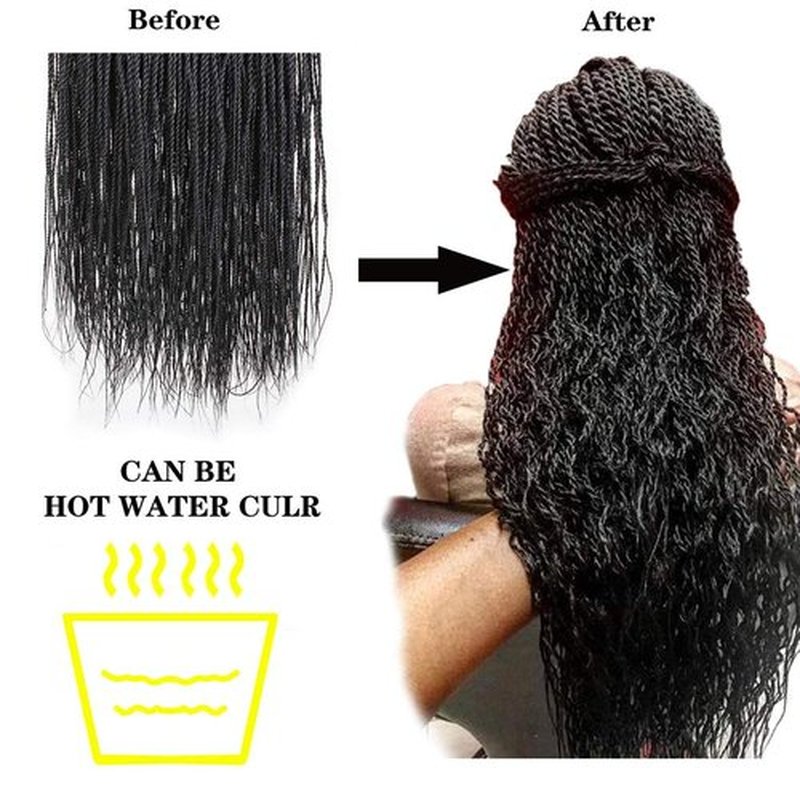 ZRQ 20 Inch 8 Packs senegalese twist crochet hair 25strands/pack Synthetic Crochet Braids Crochet Braiding Hair black sengalese twist crochet braids