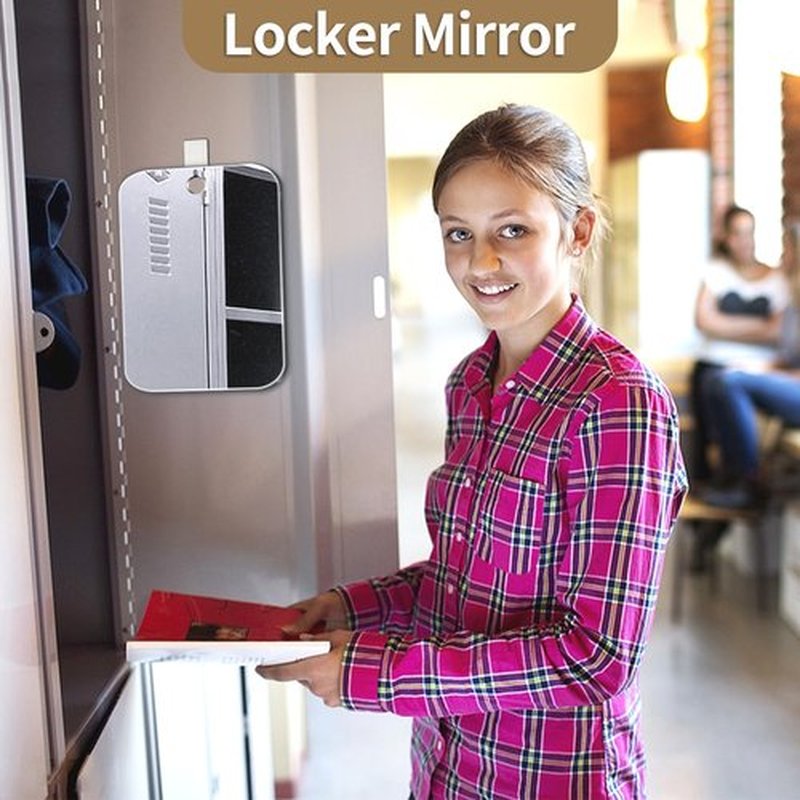 Shower Mirror for Shaving, Larger 11 x 8 Inch Mirror for Wall Hanging Kids Safety, Frameless Portable Travel Camping Mirrors, Unbreakable Handheld Locker Mirror, Shave Mirror, Makeup Plastic, Bathroom