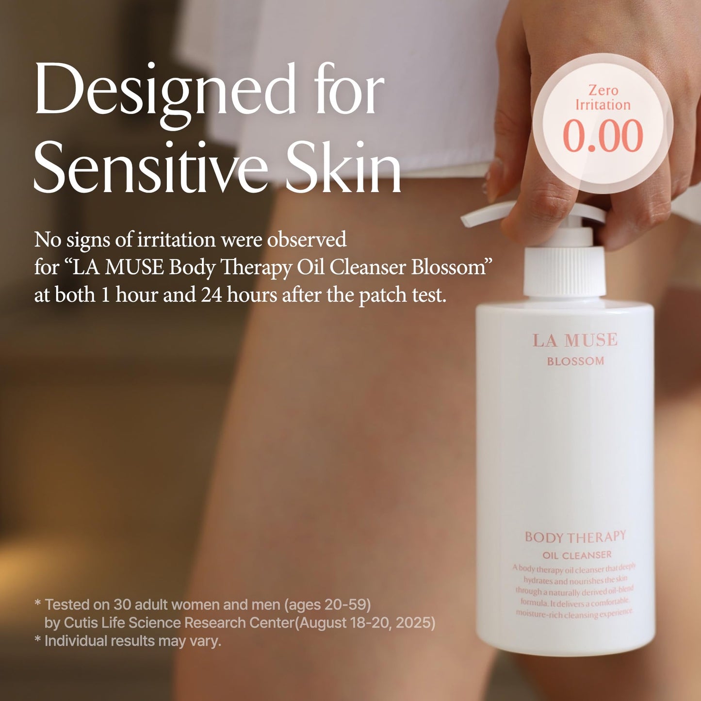 LA MUSE Body Therapy Oil Cleanser Blossom | Oil Shower Gel | Body Wash | Hydrating | Clean & Moisturized Skin | Caring for Dry Skin