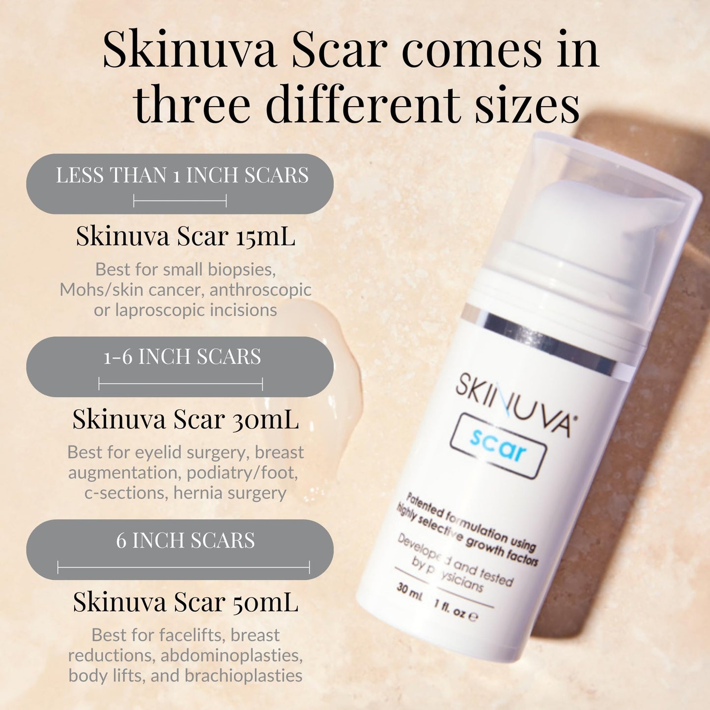 Skinuva® Scar Cream for Face & Body (1.5 oz)
