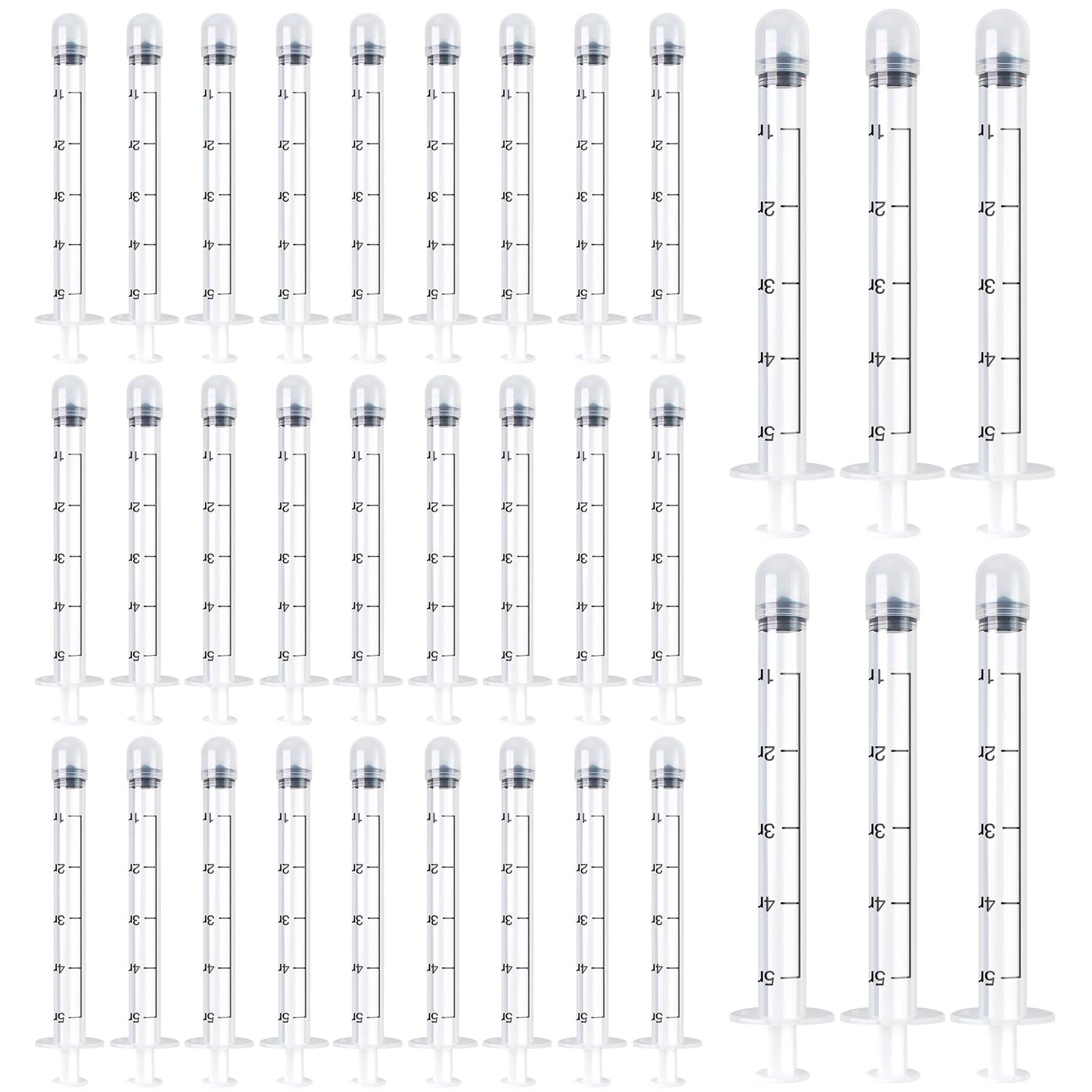 40 Pack Disposable Vaginal Cream Applicators, Lube Injector Syringes, Fits Preseed, Suppository, Lub-RIC-Ants, Premarin, Gels, Lubricants, Feminine Care Applicator - Comfort Tip and Dosage Markings