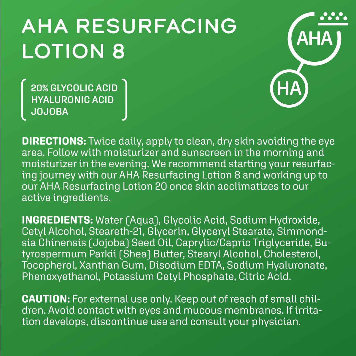DCL Skincare AHA Resurfacing Lotion with Glycolic Acid