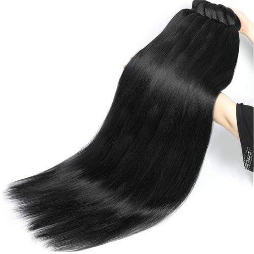 Alrence Pre Stretched Braiding Hair Long Braid 42 Inch 8 Packs Professional Braiding Hair Extensions Synthetic Crochet Twist Braids (42 Inch, 1B#)