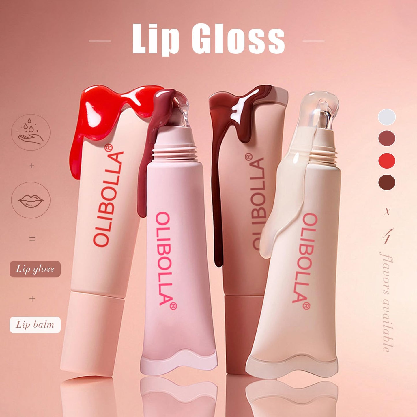 MESUROSE Tinted Lip Balm, 3-in-1 Hydrating Glossy Sheer Lip Tint, Buildable Lightweight Lip Color, Moisturizing Repair Lip Balm for Women, 0.33Oz(02 stawberry milk)