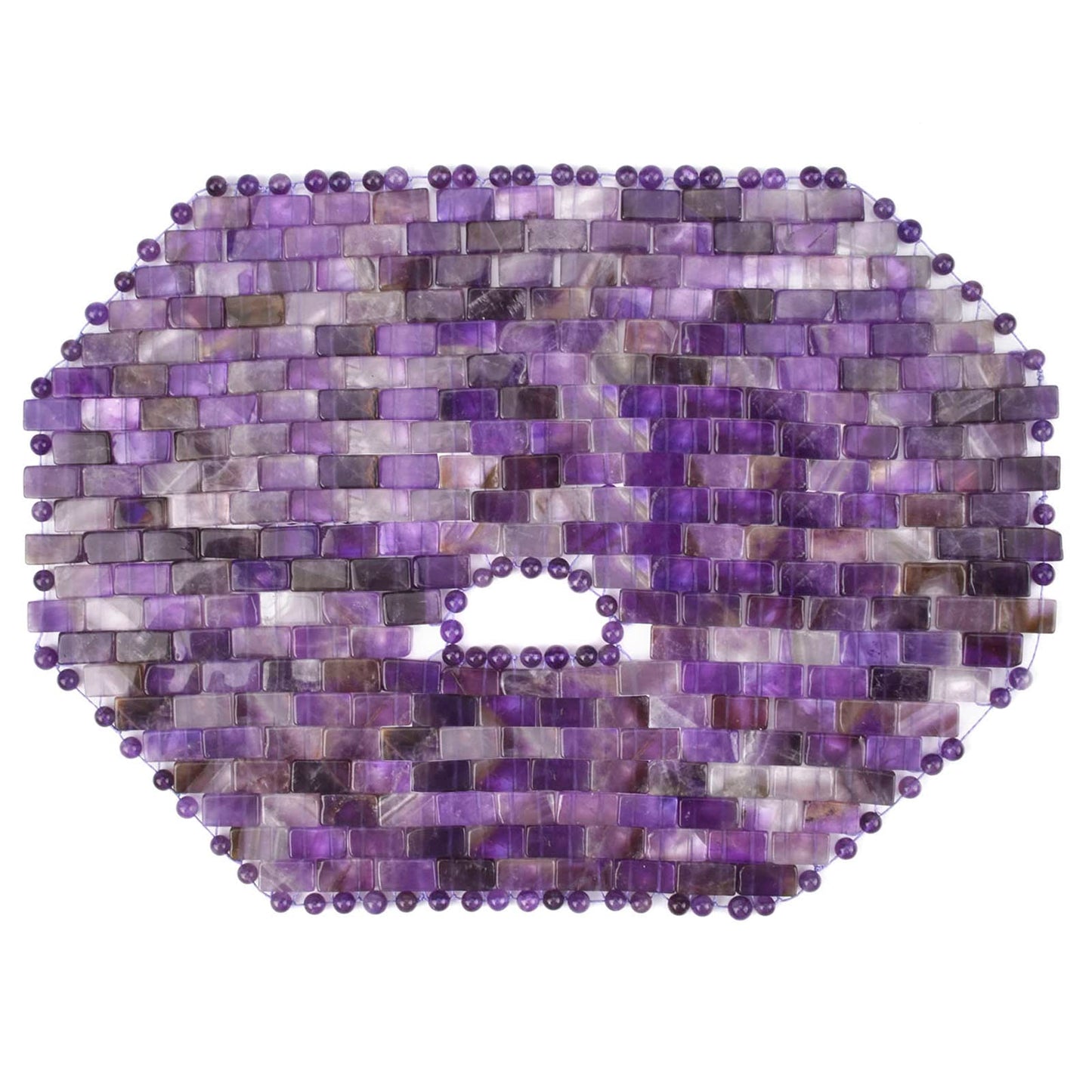 ideayard Jade Mask, Amethyst Crystal Face Cold Mask for Headache/Migraine Relief Mask, Weight Compress Mask Cover Eye for Puffy Eyes, Tension, Sinus & Stress Relie Relax Skin Care Spa