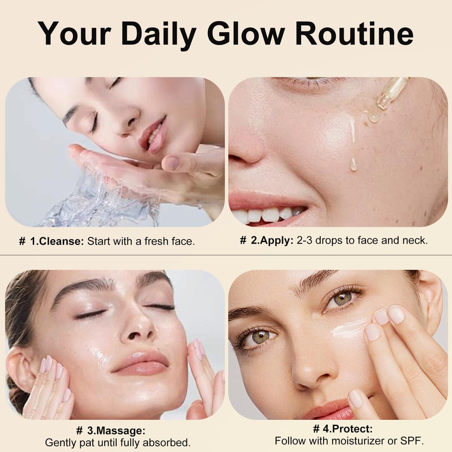 Collagen Facial Serum with Retinol, Vitamin C, Snail Mucin & Hyaluronic Acid-2 fl.oz-Age-Defying & Balancing Essence - Deeply Hydrating & Enhancing Formula - Daily Skin Care for a Supple, Radiant Look