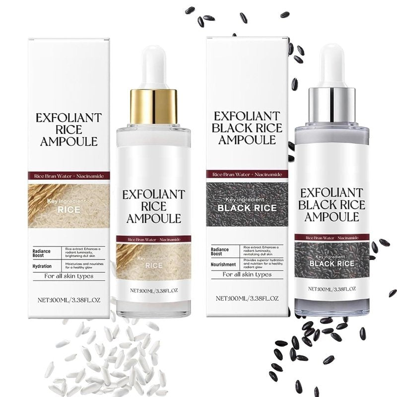 Rice Peeling Ampoule Set - Deep Hydration & Gentle Pore Cleansing | 2 Pcs for All Skin Types