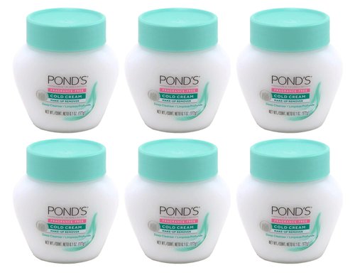Ponds Cold Cream Make-Up Remover Fragrance-Free 6.1 Ounce (Pack of 6)