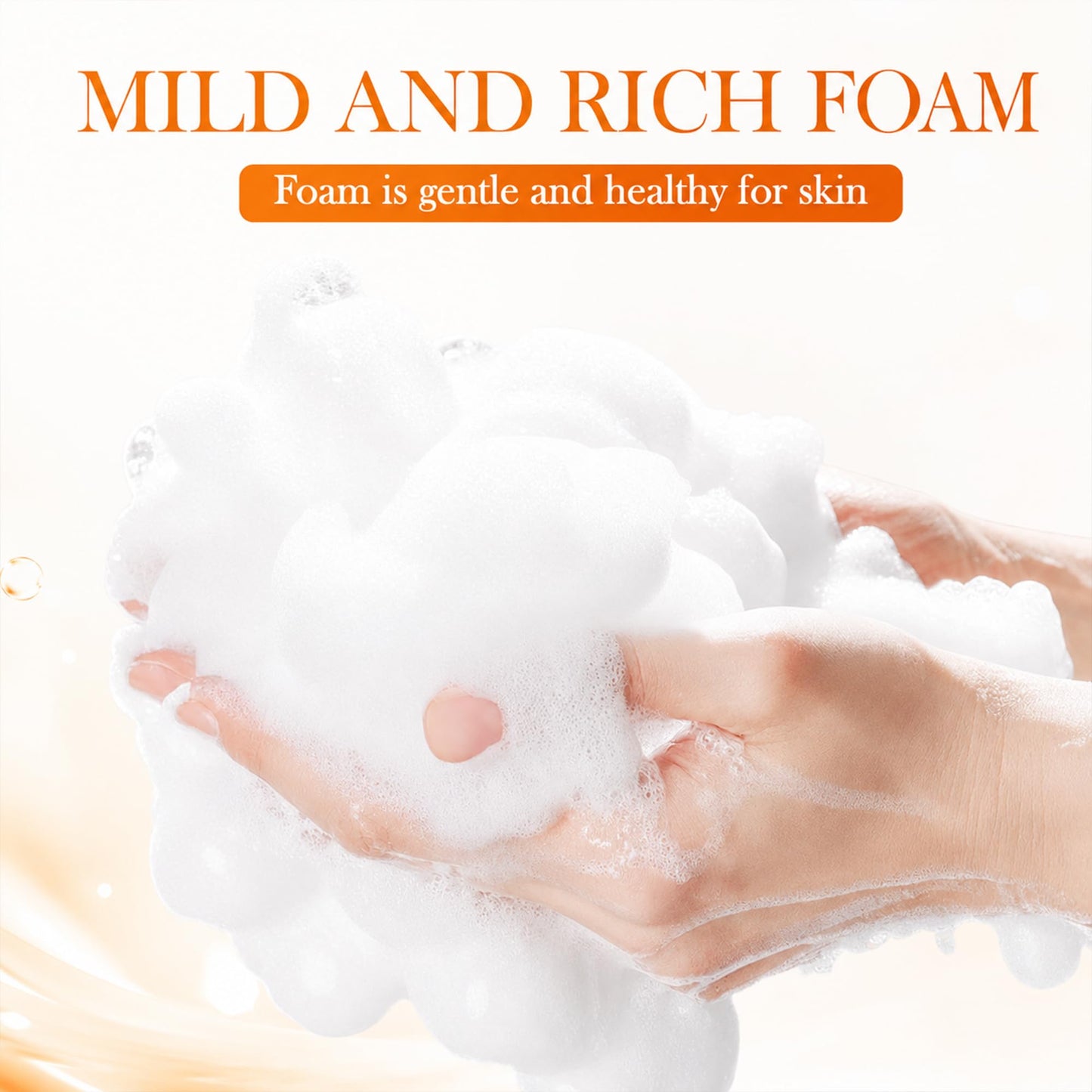 Persimmon Soap for Old People Smell, 3 Pack with Foaming Net, 100g