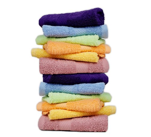 CH 100% Cotton Washcloths Pack of 12 - (12 x 12) - Ultra Soft Towels for Bathroom and Home, High Durability and Absorbency, Convenient and Stylish Wash Cloths - Bright Multi-Colors