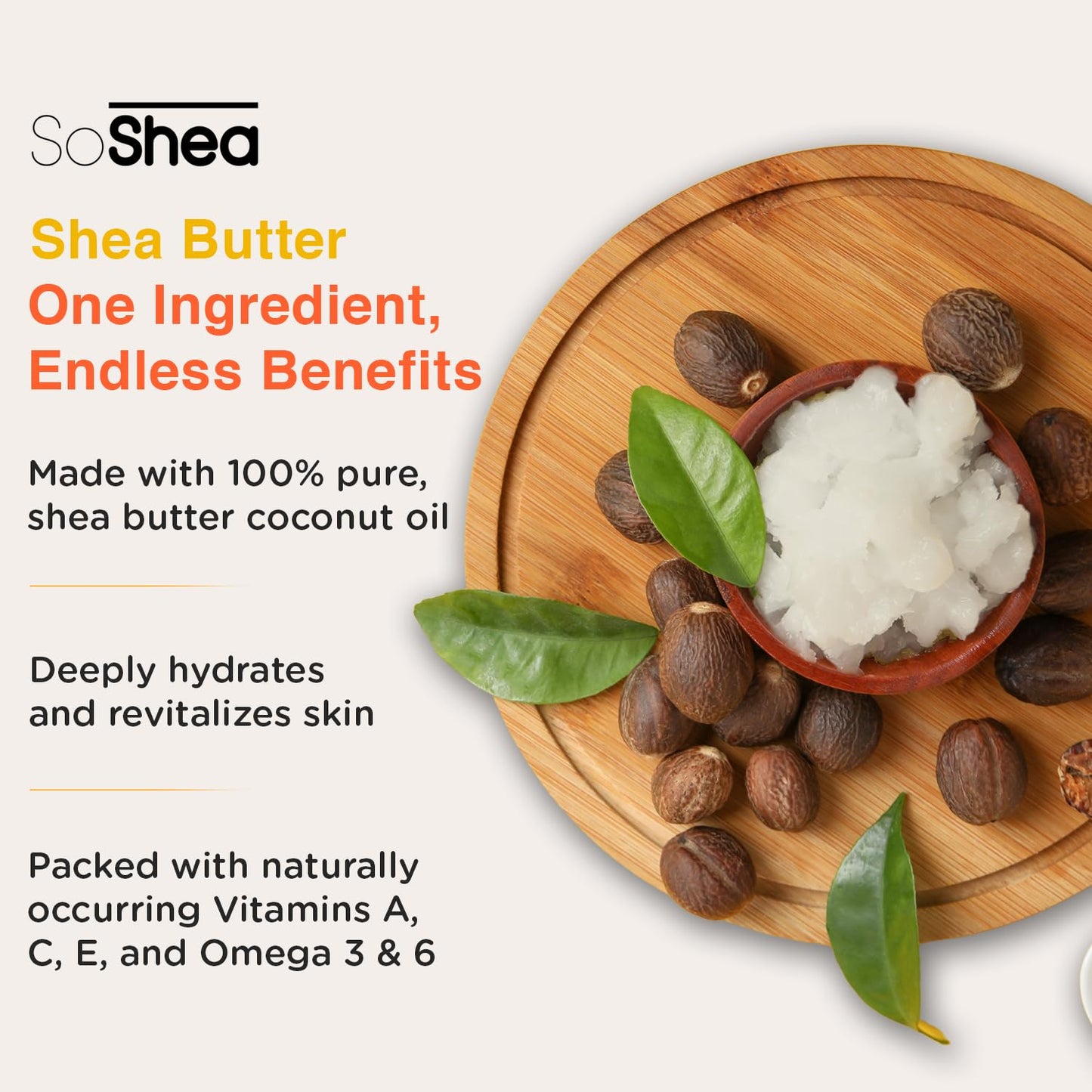 SoShea Whipped Shea Butter Black Coconut - Nourishes, Moisturizes & Renews | 100% African Pure Shea Butter | Cold-Pressed & Cold-Processed | No Dyes & Parabens | Vegan | 11.50oz / 326oz