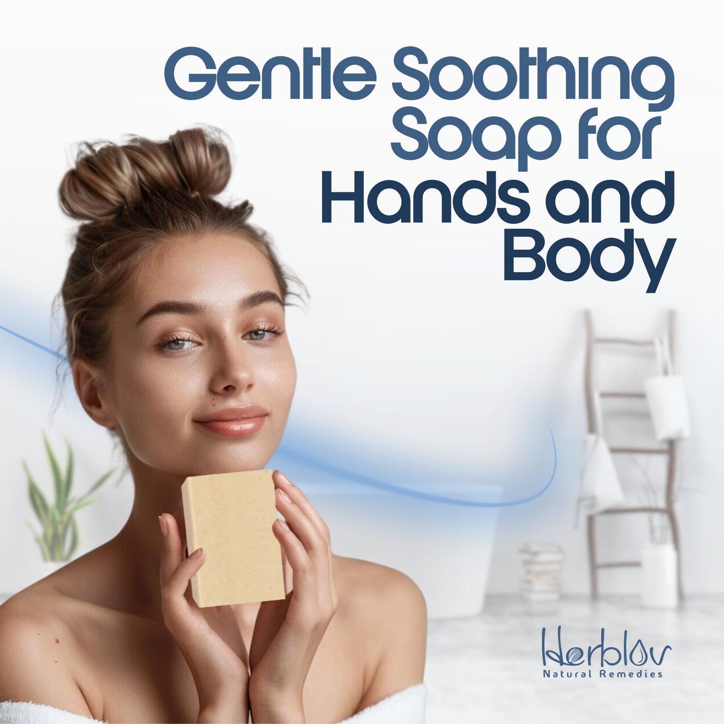 Eczema Soap Bar for Face and Body – All Natural Dermatitis, Psoriasis Treatment for Dry Itchy Sensitive Skin Relief – Gentle Detoxifying, Healing, Anti-Itch, Oatmeal Goat Milk Wash for Kids, & Adults