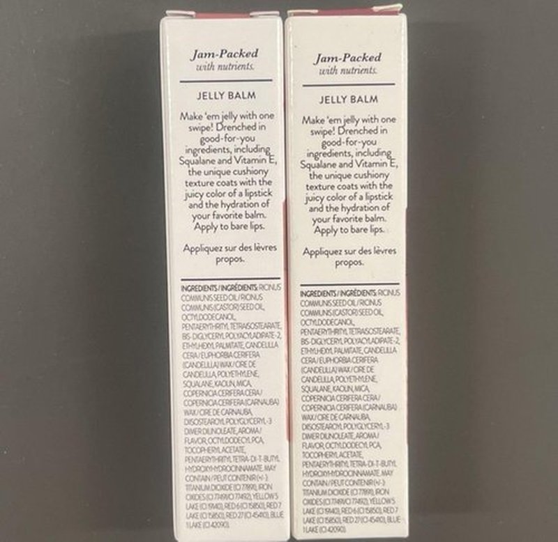 LAURA GELLER Jelly Balm Moisturizing Tinted Lipstick Duo | Hydrating Hydrating Vitamin E - Semi-Shine Finish |Tinted Lip Balm Set Brick House & In the Buff