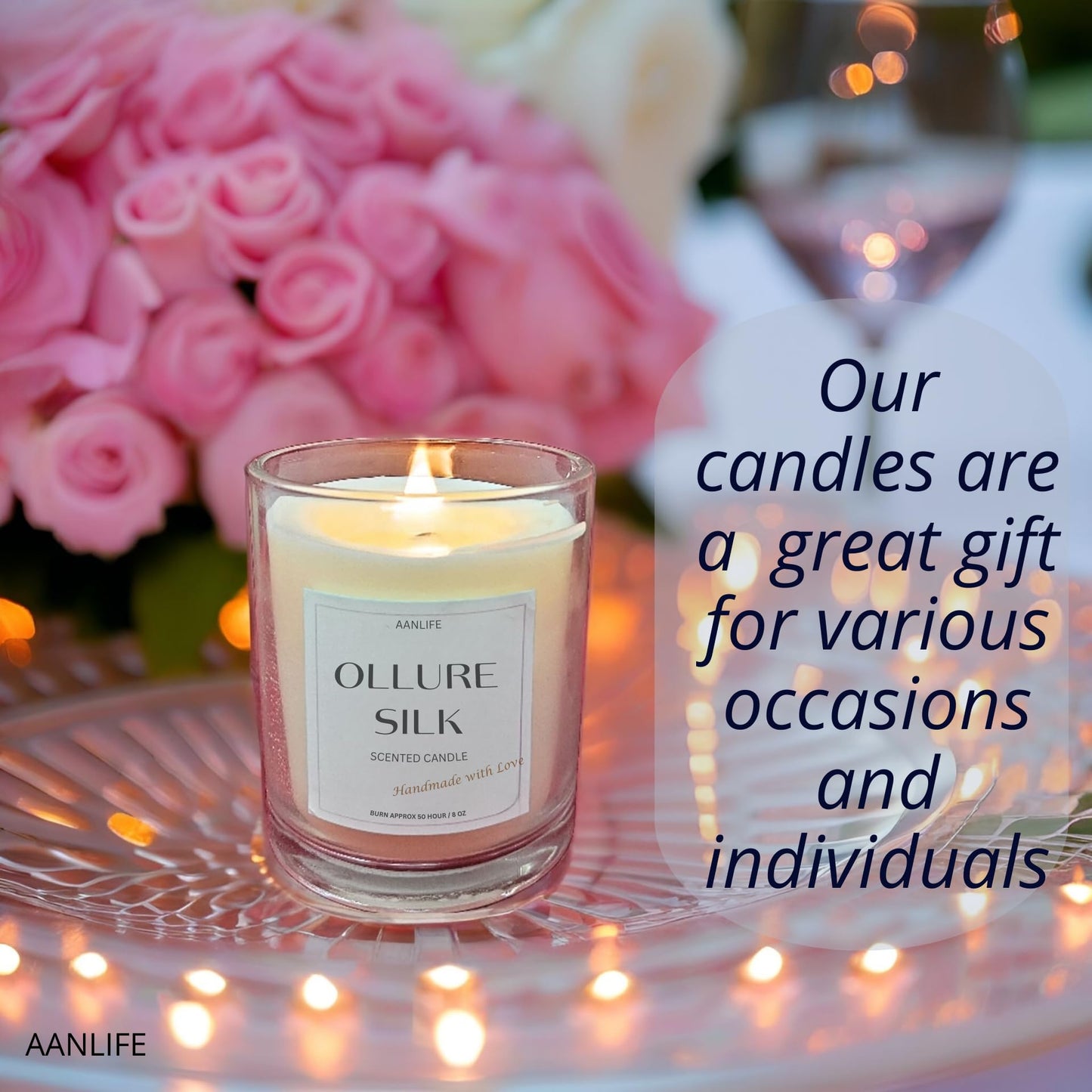 Scented Candle Shalimar, Our Version, Gift for Women, 50 Hr Burn