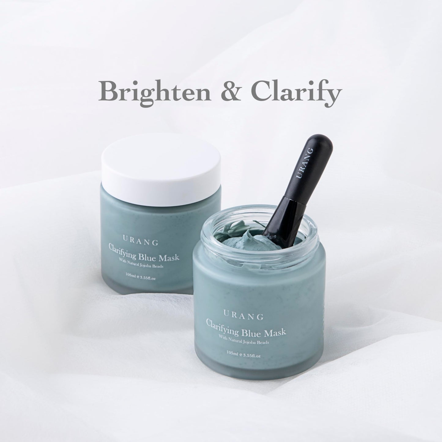 URANG Clarifying Blue Mask – Premium K-beauty Clarifying & Exfoliating Blue Clay Face Mask – 3.55 Oz – 100% Natural & Vegan