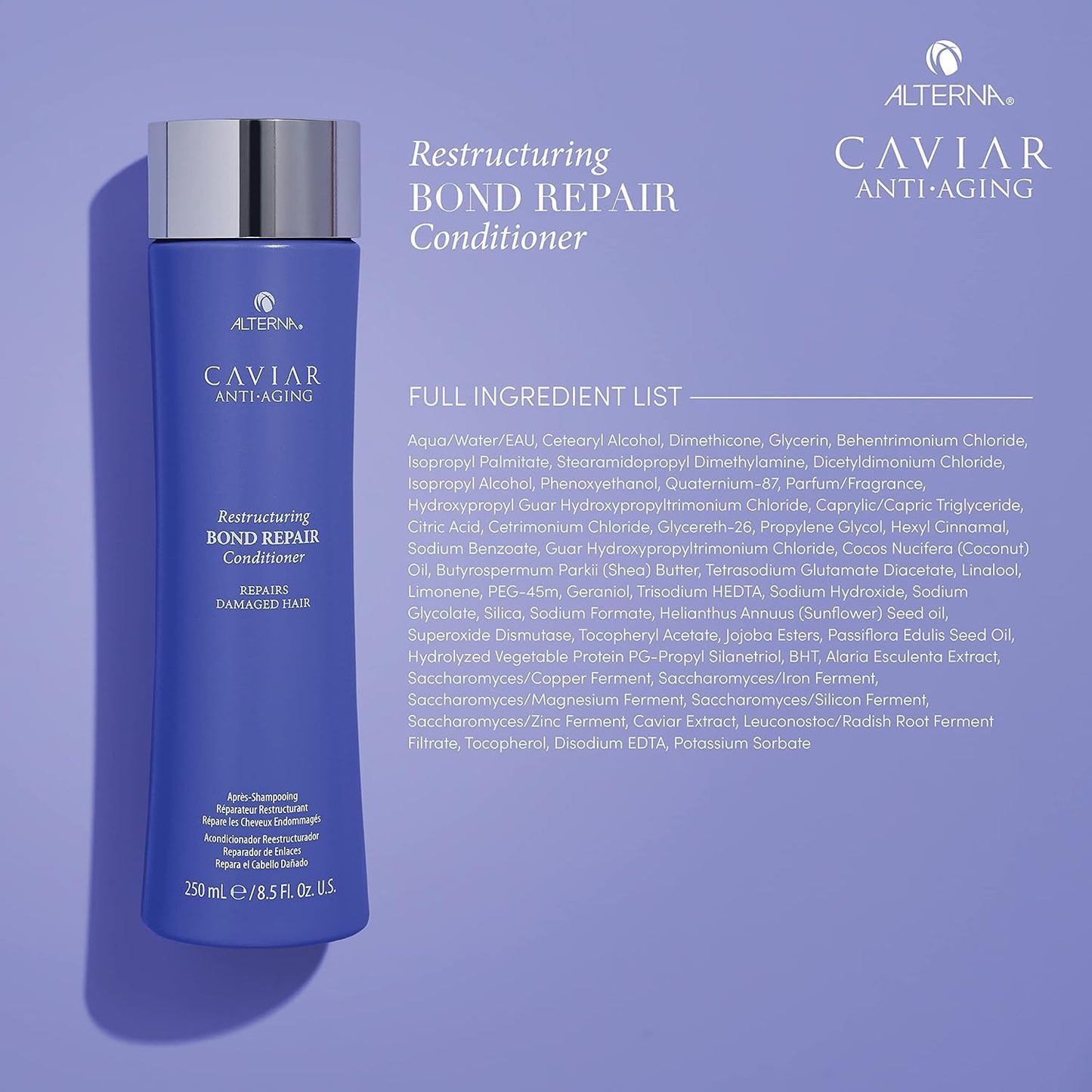 Caviar Anti-Aging Bond Repair Shampoo & Conditioner Set - 1.35 Fl Oz (2 Pack)