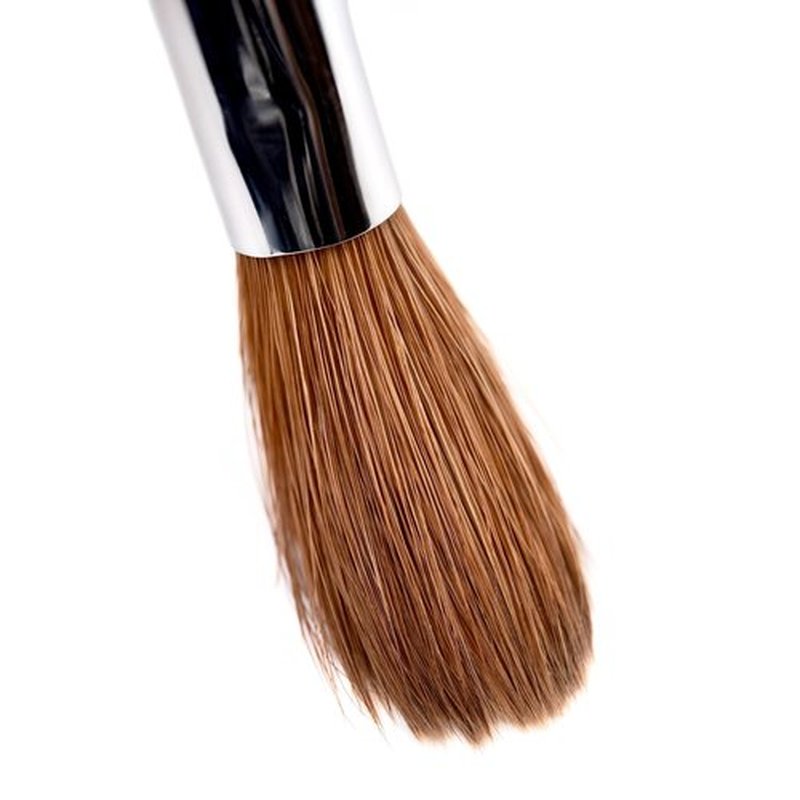 KADS 16# Pure Kolinsky Hair Bristles Acrylic Nail Brush Oval Crimped Shaped RedWood Handle Professional Salon Quality (16#)