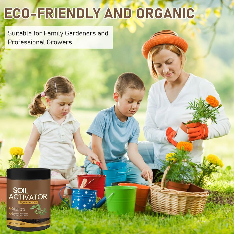 Organic Soil Activator for Plants - 2PCS Nutrient Absorption & Root Development | Eco-Friendly Fertilizer