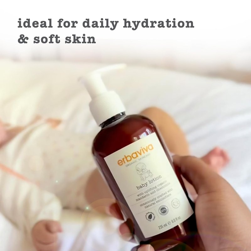 Organic Baby Lotion - Natural Moisturizer for Sensitive Skin | 8 Fl Oz