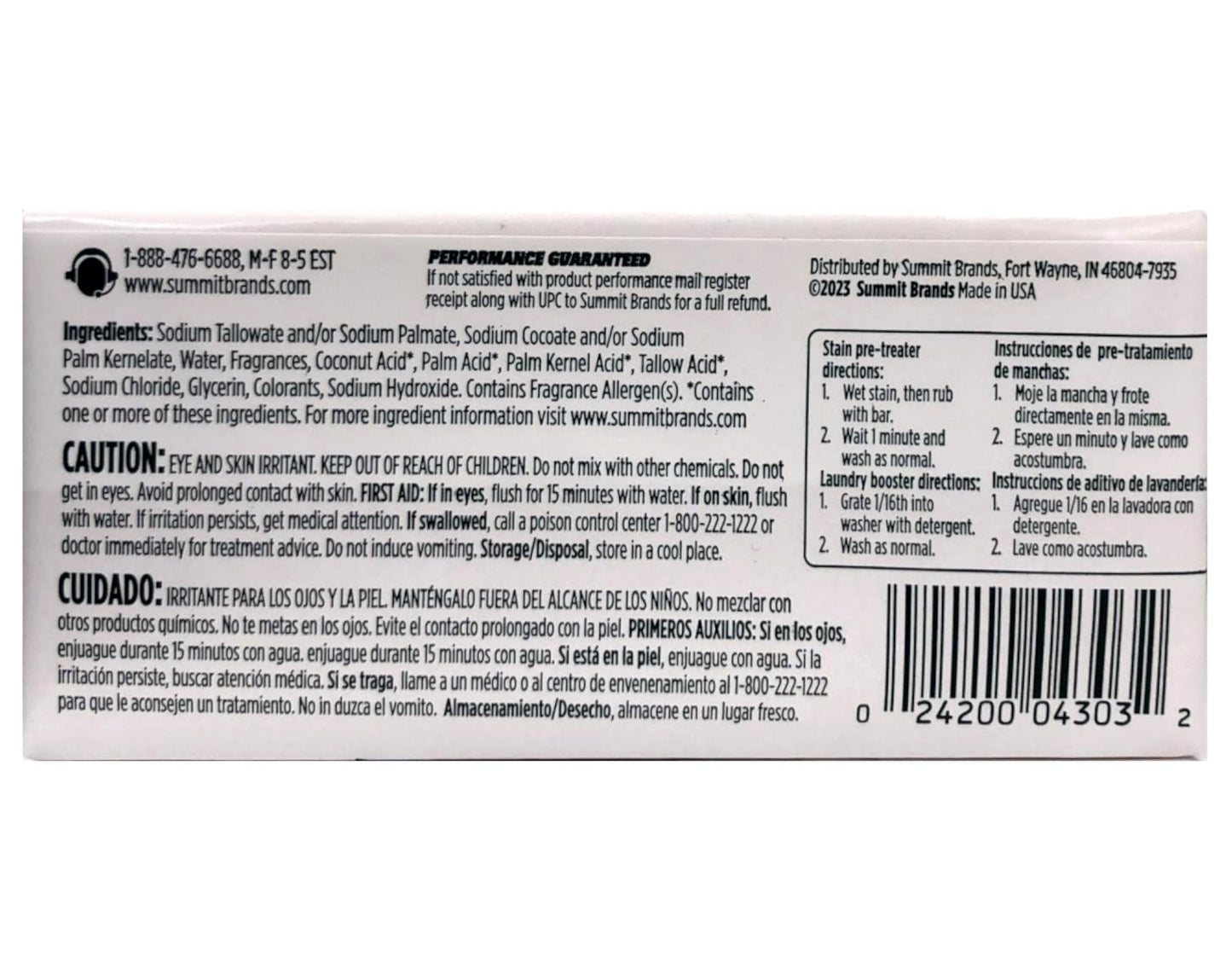 Fels Naptha Laundry Soap & Stain Remover Bar, Pack of 3
