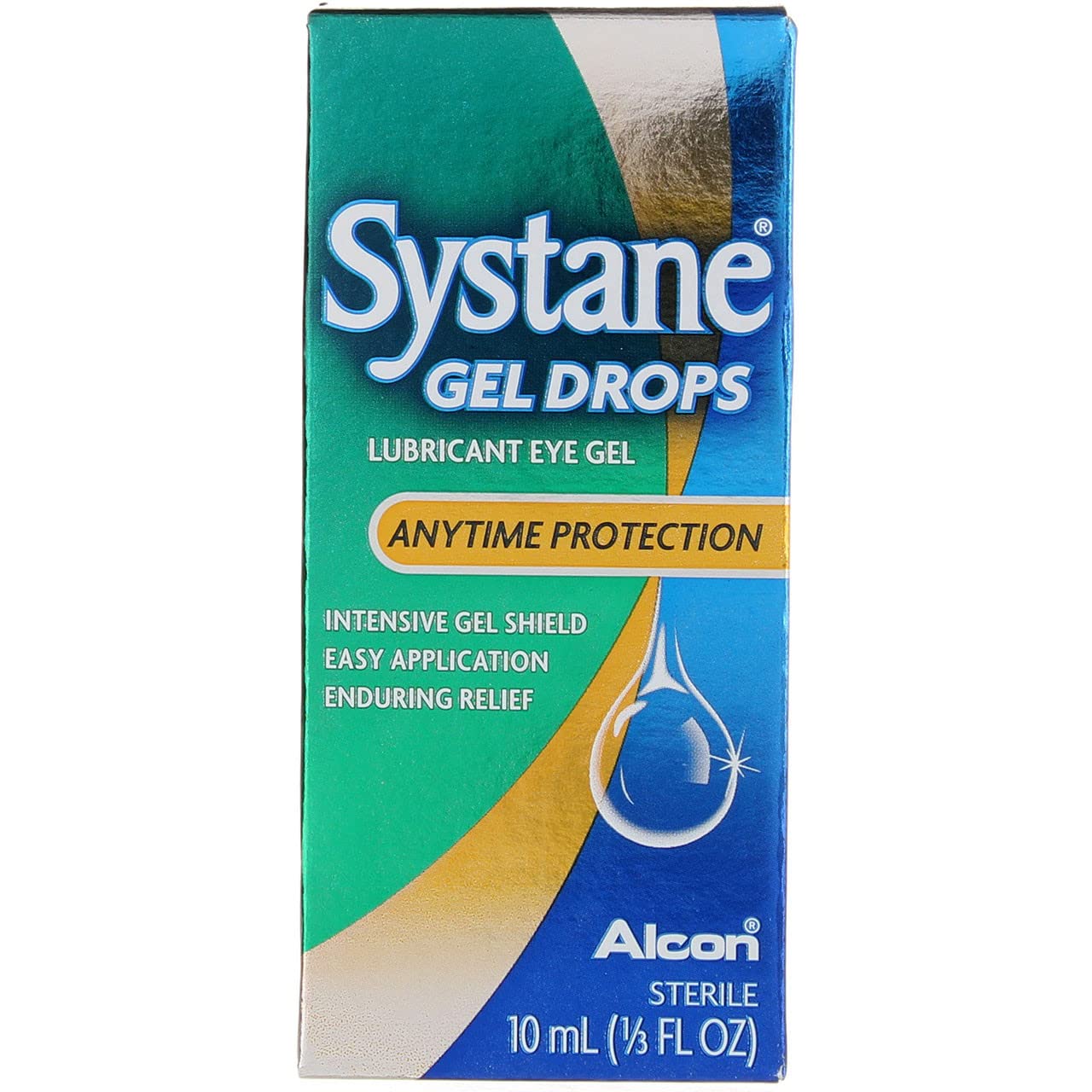 Systane Gel Drops Lubricant Eye Gel, Anytime Protection, 10mL Each (Pack of 4)