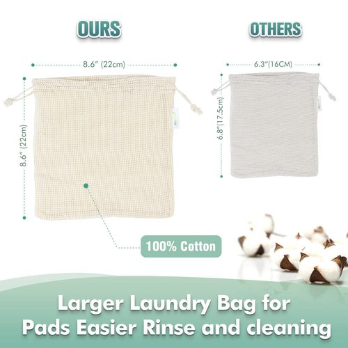 wegreeco Cotton Rounds Reusable -Reusable Makeup Remover Pads - Cotton Cloth for Removing Makeup - Reusable Facial Pads Cotton Rounds (Velour, White)