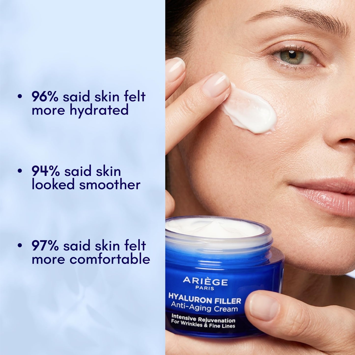 ARIEGE PARIS Anti Aging Cream with Hyaluronic Acid - Anti Wrinkle Cream & Face Moisturizer for Wrinkles - Neck Firming Cream & Fine Line Cream - Hydrating Face Cream, Made in France