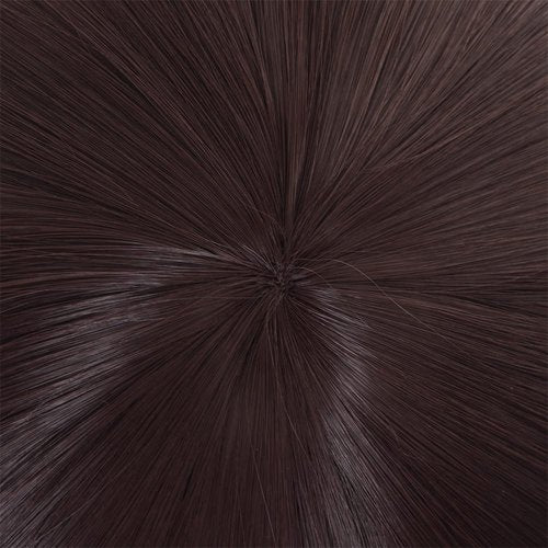 Mystylecos Anime Hutao Coslplay Wig Genshin Impact Red Brown Gradient Bangs Double Ponytail Wig Halloween Party Wigs