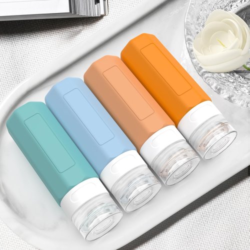 Redfly Travel Bottles for Toiletries, 3oz Tsa Approved Travel Size Containers, BPA Free Leak Proof Travel Containers for Toiletries, Refillable Travel Accessories for Shampoo Conditioner Mix
