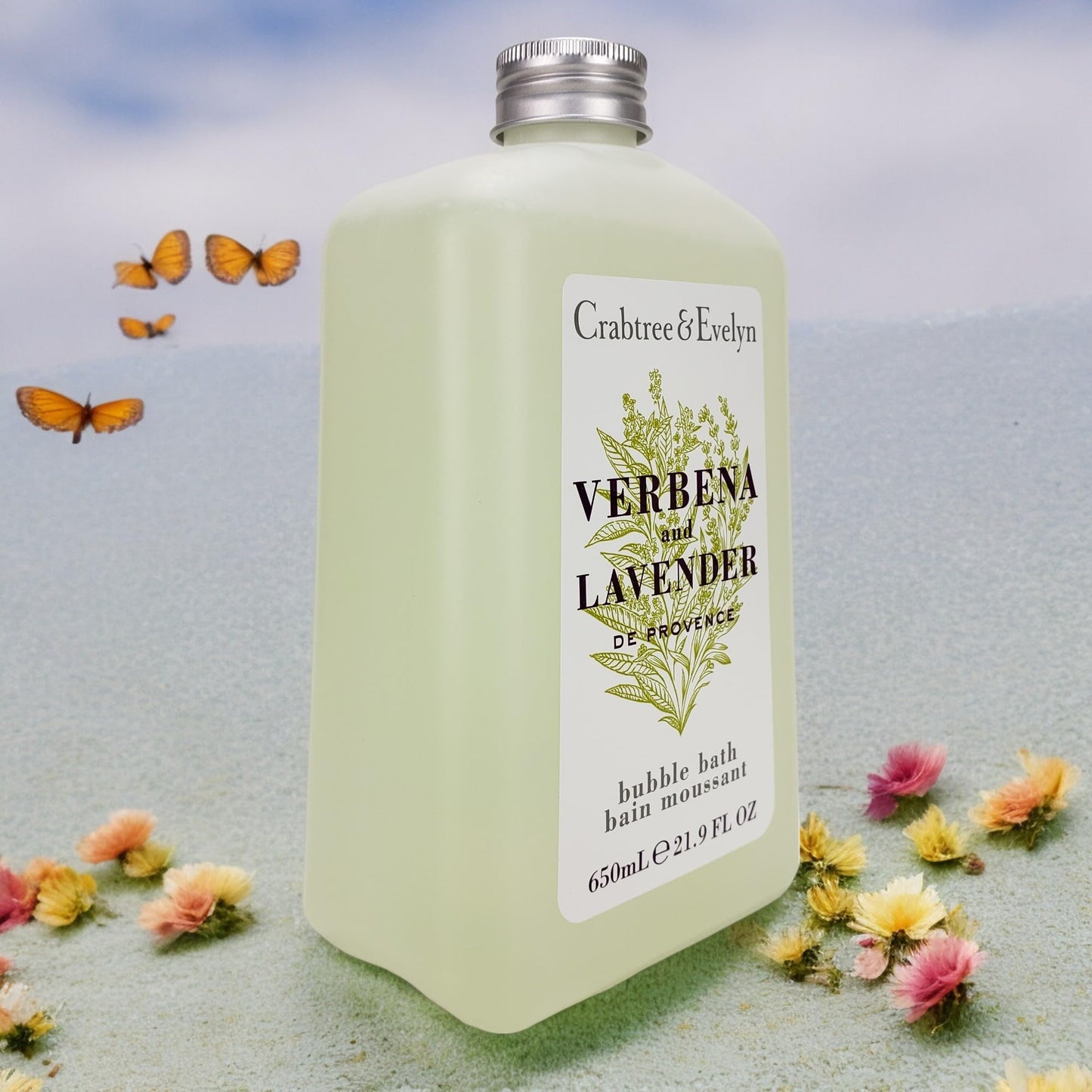 Crabtree & Evelyn Verbena De Provence Bubble Bath Shower Gel 21.9 oz