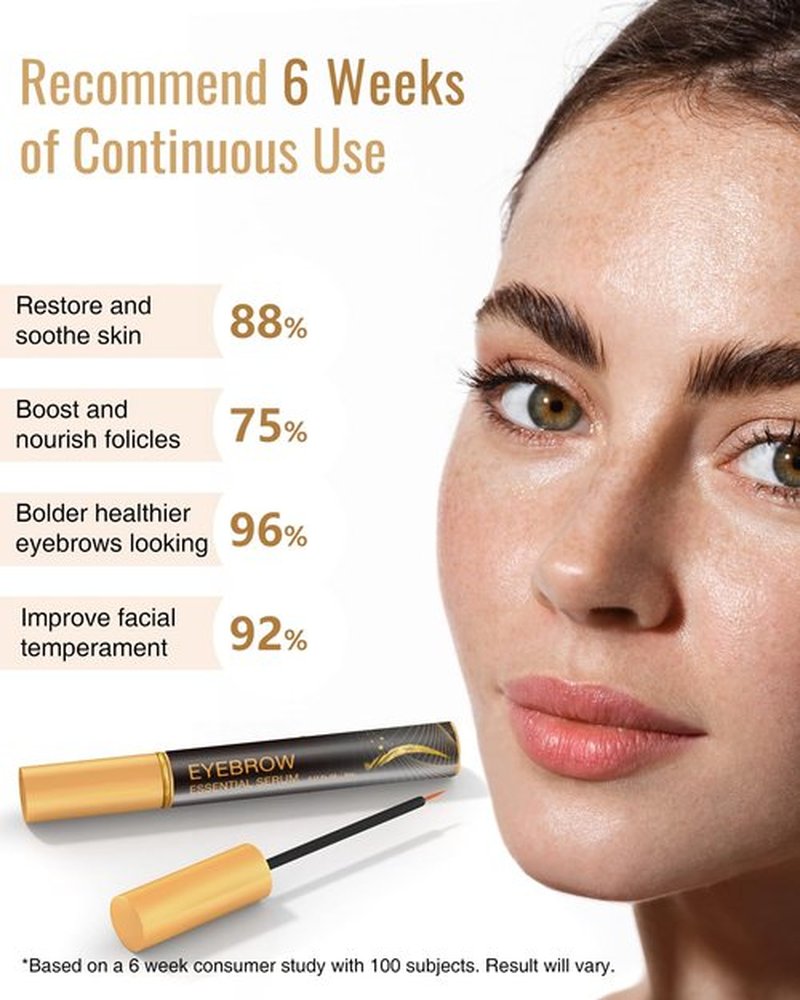 WM WESTERN MIRACLE Eyebrow Serum, Thicker & Longer Looking Eyebrows, Eyebrow Essential Serum for Natural Eyebrows, Brow & Lash Enhancing Serum, Vegan & Cruelty-Free - 2 Pack